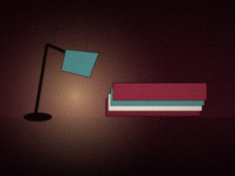 Lampe de bureau éclairant une pile de livres de droit